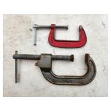 two C clamps