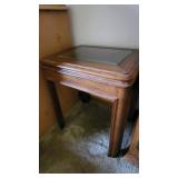 glass top end table