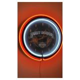 Harley Davidson neon clock