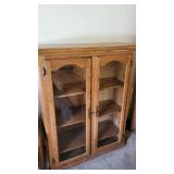 oak shelf with doors