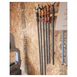 bar clamps, 54" and 41"