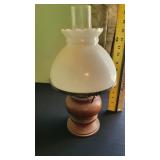 wooden oil lamp