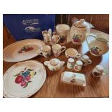 pitchers, cups, plates
