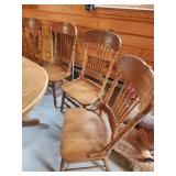 4 oak kitchen chairs