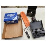 lock set, wood burner, bar and case