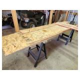sawhorses and OSB