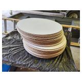 round pizza size cardboard pieces, targets?