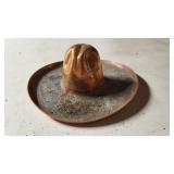 copper cowboy hat ashtray