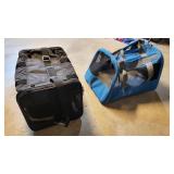 two pet carriers