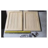 two new cupboard doors with hardware