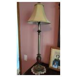 two 32" tall table lamps