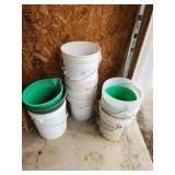 used plastic buckets