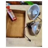 lights and fire extinguisher