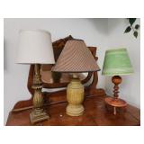 three lamps