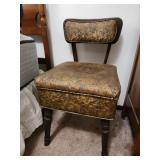 sewing chair, with contents
