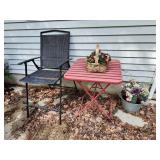 table, chair, decor