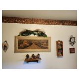 print, swag, clock , shelf