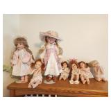 small porcelain dolls
