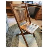 vtg folding wooden chair