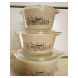 Pyrex bowls and lids