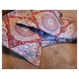 matching quilt and pillows