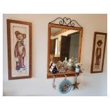 mirror & bear decor