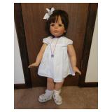 26' standing porcelain doll