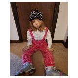 38' Christine Orange porcelain doll