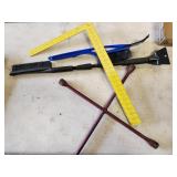 square, scrapers, four way lug wrench