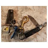 Imperial jack knife, tiny tape measure
