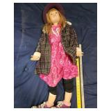porcelain doll, approx 35'
