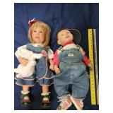 two dolls, approx 24'