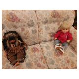 native dress doll & boy doll