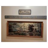 print and fishing decor