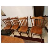 FIVE kitchen chairs (one not in picture)