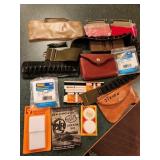 license holders, hunting items, pouches