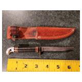Western hunting knife with sheath