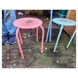 two small yard tables