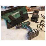 MasterForce 20v drill, 2 batteries, bag, charger