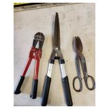 bolt cutters, shears