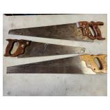 three hand saws