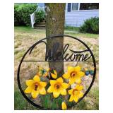 metal Welcome sign