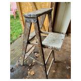 wooden step ladder