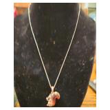 squirrel pendant, marked 925