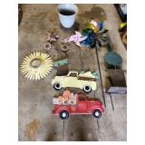 metal yard decor