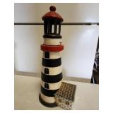 16' cast iron lighthouse candle holder