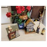 bird feeder, cabin, decor