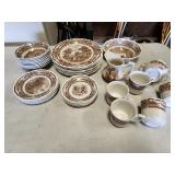 Americana dish set, incomplete