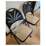 two folding chairs