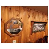 buck mirror and coat rack